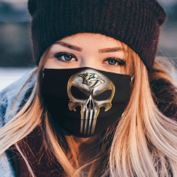 Nashville Predators The Punisher Mashup Ice Hockey Face Mask
