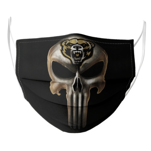 Oakland Golden Grizzlies The Punisher Mashup NCAA Football Face Mask