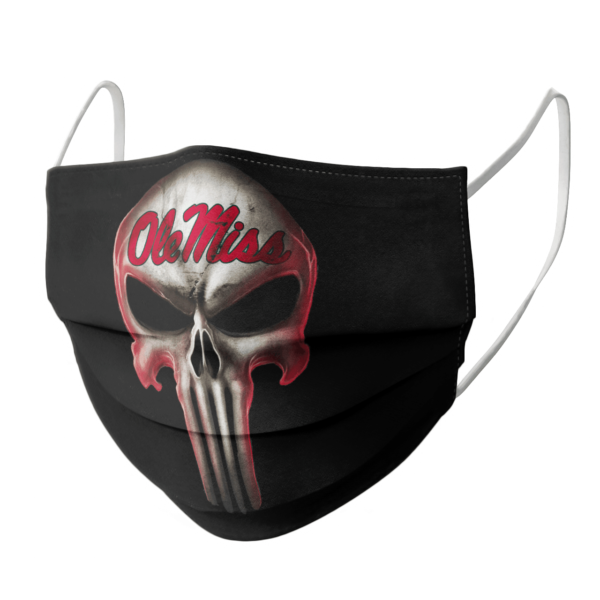 Ole Miss Rebels The Punisher Mashup NCAA Football Face Mask