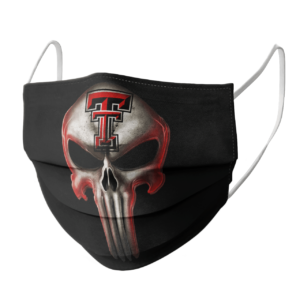 Texas Tech Red Raiders The Punisher Mashup NCAA Football Face Mask