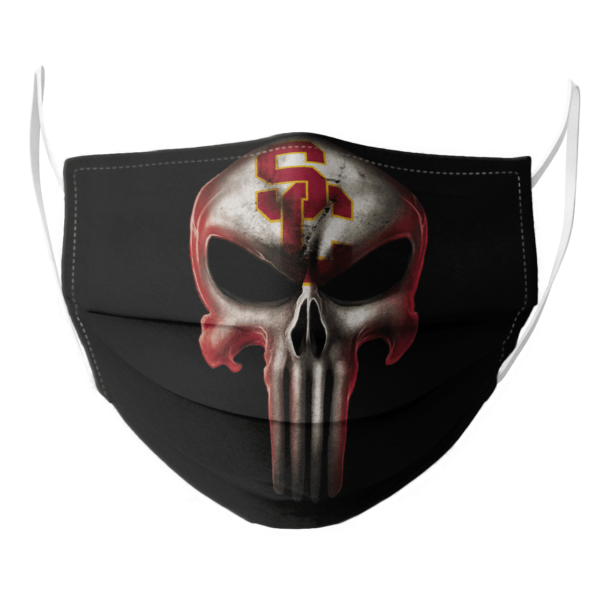 USC Trojans The Punisher Mashup NCAA Football Face Mask