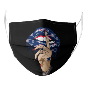 Shut The Fuck Up Fingers Tattoo Glossy Lips New England Patriots Face Mask