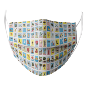 Loteria Card Pattern Face Mask