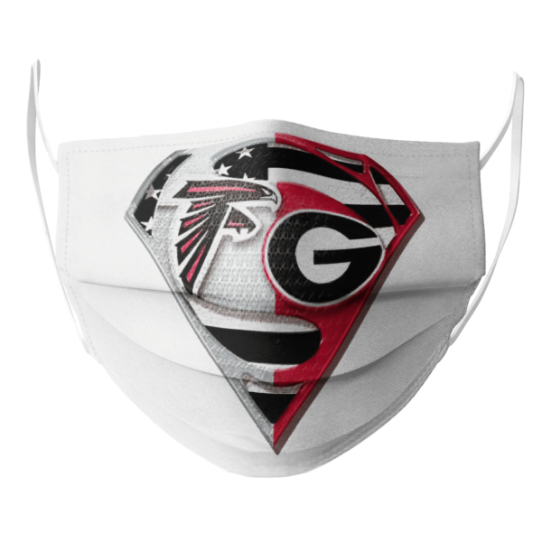 Atlanta Falcons Georgia Bulldogs Superman Face Mask