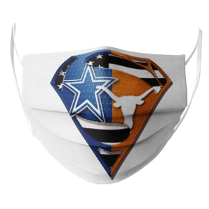Dallas Cowboys Texas Longhorns Superman Face Mask