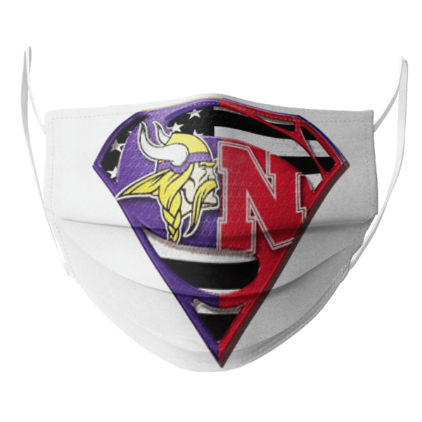 Minnesota Vikings Nebraska Cornhuskers Superman Face Mask