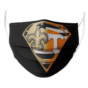 New Orleans Saints and Tennessee Volunteers Superman Face Mask