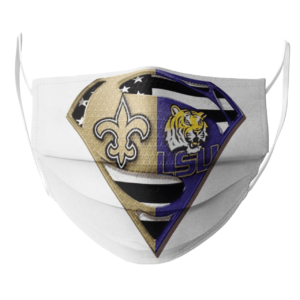 New Orleans Saints Lsu Tigers Superman Face Mask