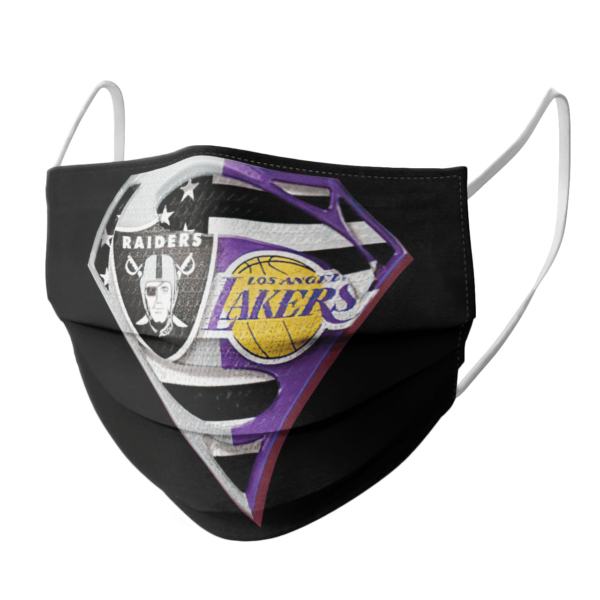 Oakland Raiders Los Angeles Lakers Superman Face Mask