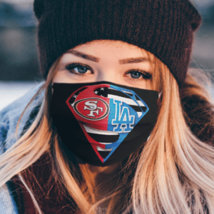 San Francisco 49ers and Los Angeles Dodgers Superman Face Mask