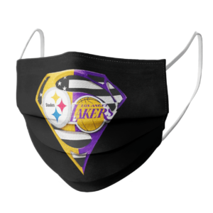 Pittsburgh Steelers and Los Angeles Lakers Supermans Face Mask