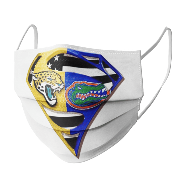 Jacksonville Jaguars Florida Gators American Flag Superman Face Mask