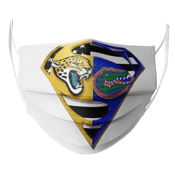 Jacksonville Jaguars Florida Gators American Flag Superman Face Mask