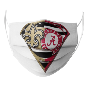 New Orleans Saints Alabama Crimson Tide Superman Face Mask