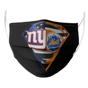 New York Giants and New York Mets Superman Face Mask