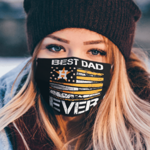 Houston Astros Best Dad Ever American Flag Happy Father Day Face Mask