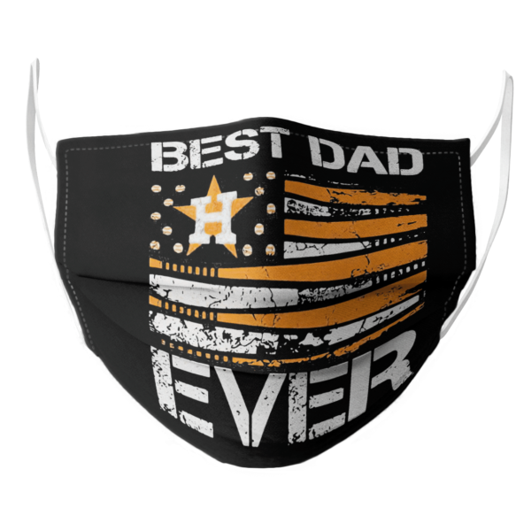 Houston Astros Best Dad Ever American Flag Happy Father Day Face Mask