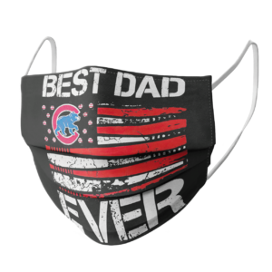 Chicago Cubs Best Dad Ever American Flag Happy Father Day Face Mask
