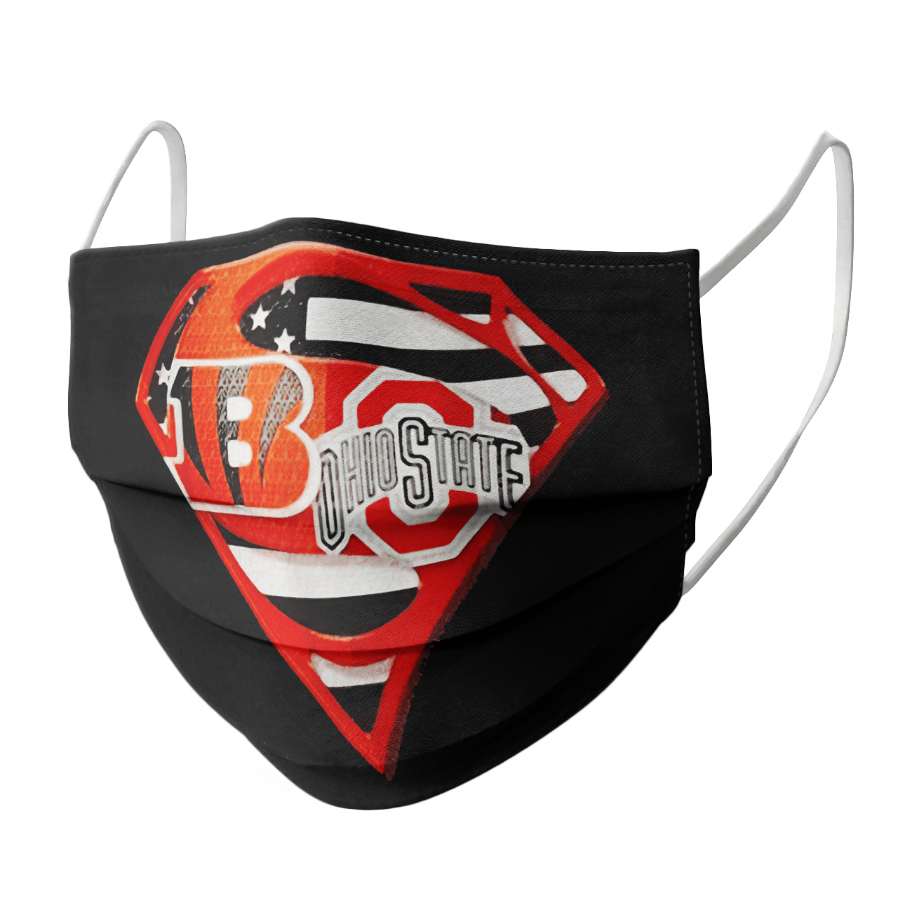 Cincinnati Bengals Clemson Cleveland Tigers Superman Logo Us Flag