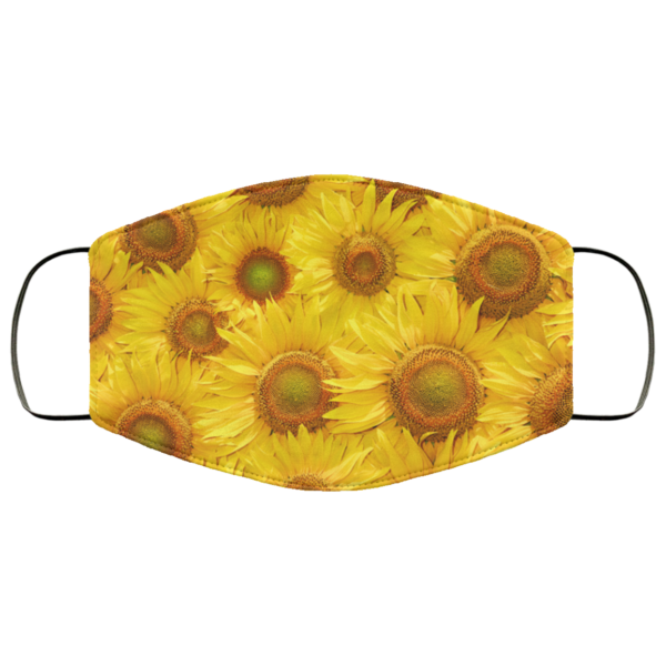 Yellow Sunflower Bloom Face Mask Washable Reusable