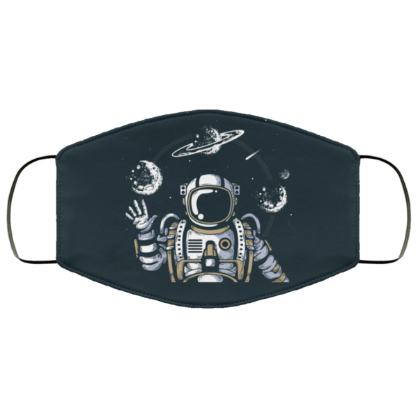 Funny Astronaut Face Mask Washable Reusable