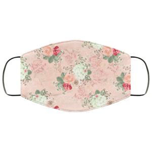Pink Rose Blossom Face Mask Washable Reusable