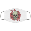 Skull Hand Drawn Flowers Face Mask Washable Reusable