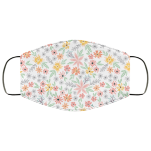 Summer Flowers Blossom Face Mask Washable Reusable