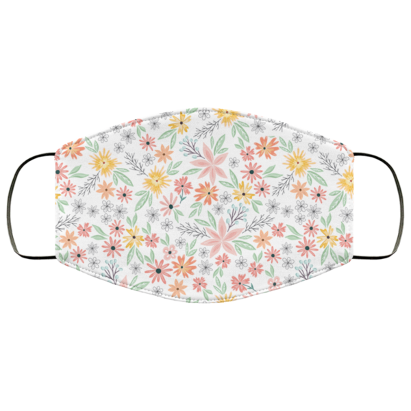 Summer Flowers Blossom Face Mask Washable Reusable