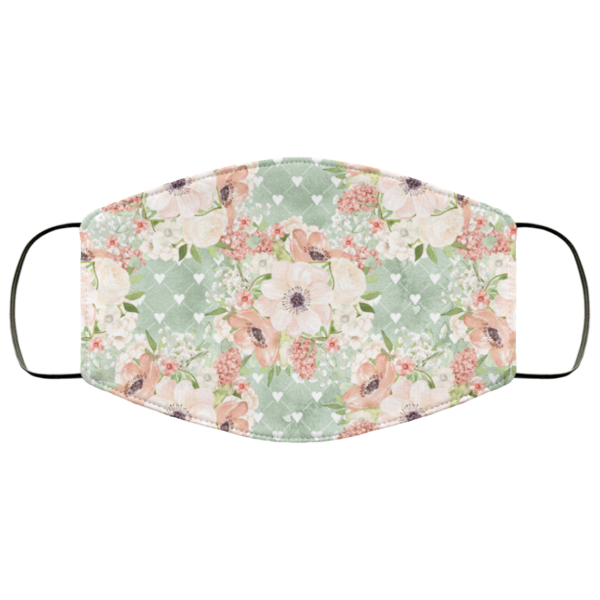 Spring Flowers Face Mask Washable Reusable