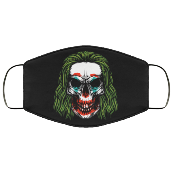 Joker Skull Face Mask Washable Reusable