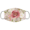Navy Floral Flowers Face Mask Washable Reusable