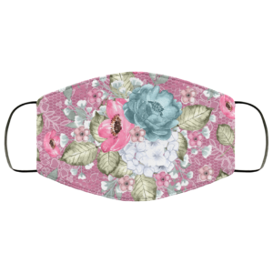 Sweet Pink Flowers Blossom Face Mask Washable Reusable