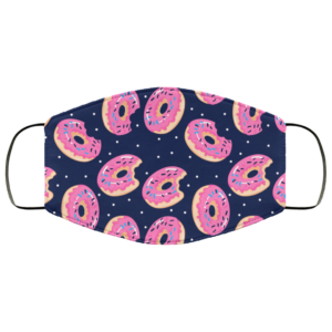 Pink Donut Face Mask Washable Reusable