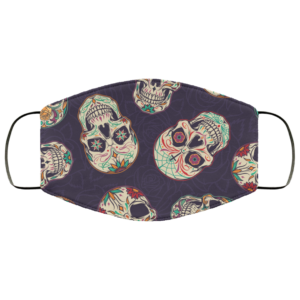 Hippie Skull Face Mask Washable Reusable