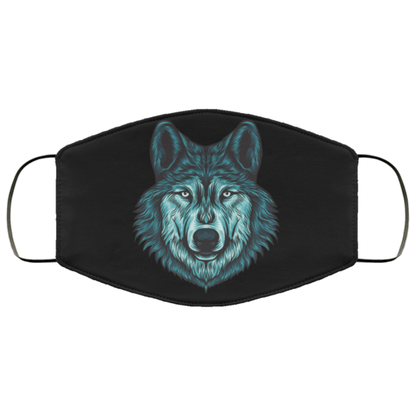 Wolf Art Face Mask Washable Reusable