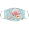 Ivory Watercolor Flowers Face Mask Washable Reusable