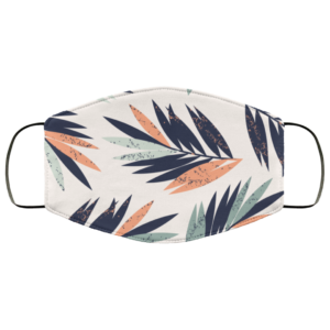 Tropical Palm Leaves Face Mask Washable Reusable