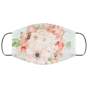 Beauty Summer Flowers Face Mask Washable Reusable