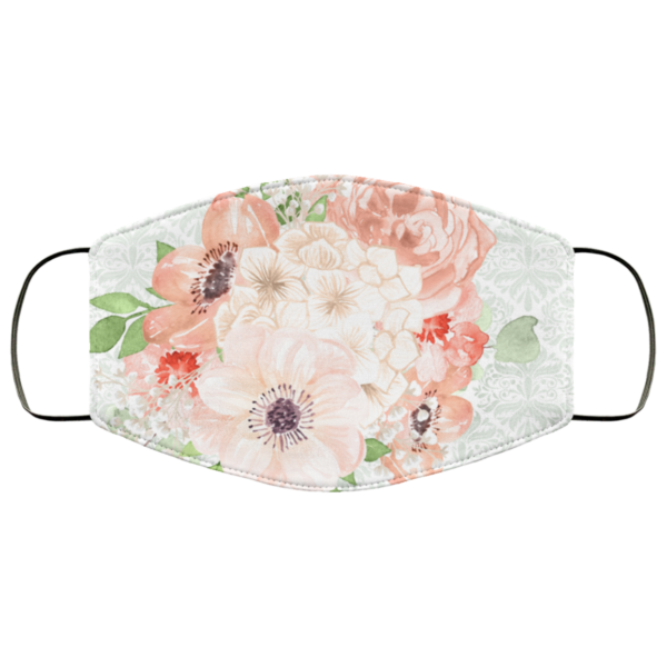 Beauty Summer Flowers Face Mask Washable Reusable
