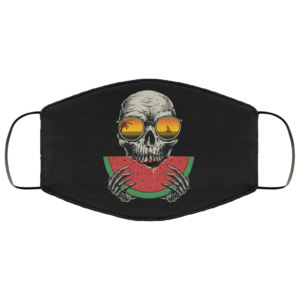 Skull Watermelon Summer Beach Face Mask Washable Reusable