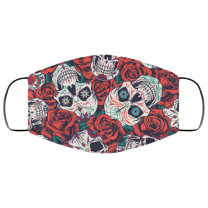 Vintage Day of Dead Face Mask Washable Reusable