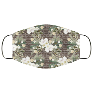 Floral Leaves Watercolor Face Mask Washable Reusable