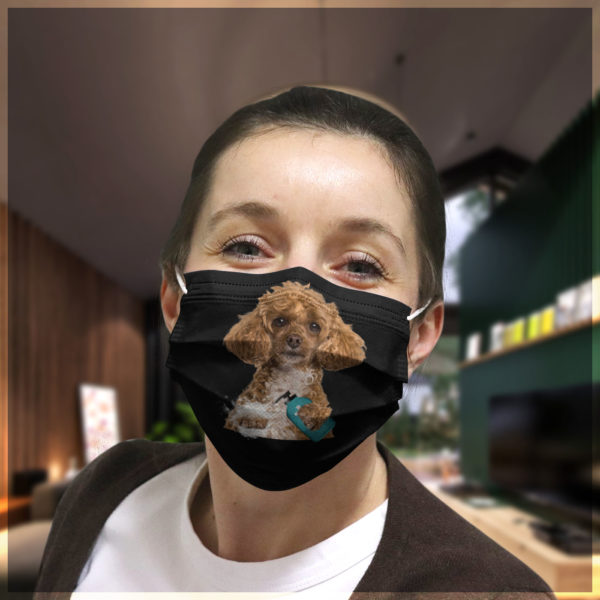 Poodle crossbreed Wash Your Hand Quarantined 2020 face mask
