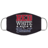 Red White and Blessed Face Mask Washable Reusable