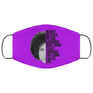 Prince Rogers Dearly beloved purple Face Mask washable