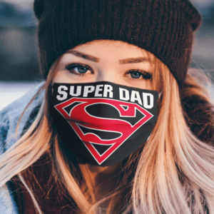 Super Dad fathers Day  Face Mask Washable Reusable