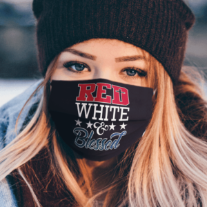 RED WHITE AND BLESSED Face Mask Washable Reusable