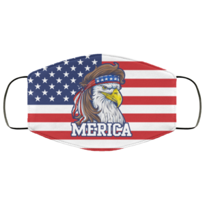 Mullet Merica America Flag Washable Custom Face Mask