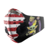 Baby Yoda And Groot Hug Miami Dolphins American Flag Activated Carbon Filter Sport Mask